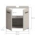 Waschbeckenunterschrank >Ice< in Kaschmir - 60x54x30cm (BxHxT)