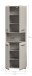 Hochschrank >Ice< in Kaschmir - 60x185x30cm (BxHxT)