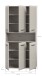 Hochschrank >Ice< in Kaschmir - 90x185x30cm (BxHxT)
