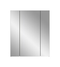 Badezimmerspiegelschrank >Ice< in Kaschmir/Spiegelglas - 60x70x18cm (BxHxT)