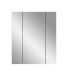 Badezimmerspiegelschrank >Ice< in Kaschmir/Spiegelglas - 60x70x18cm (BxHxT)