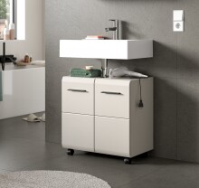 Waschbeckenunterschrank >Ice< in Kaschmir - 60x58x30cm (BxHxT)