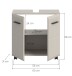 Waschbeckenunterschrank >Ice< in Kaschmir - 60x58x30cm (BxHxT)