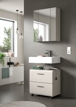 Waschbeckenunterschrank >Ice< in Kaschmir - 60x58x30cm (BxHxT)