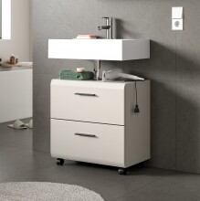 Waschbeckenunterschrank >Ice< in Kaschmir - 60x58x30cm (BxHxT)