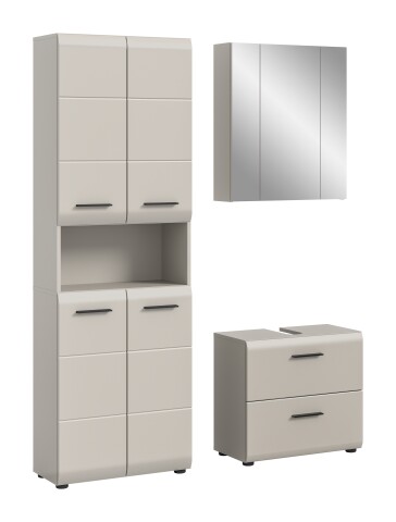 Badezimmer-Set >Ice< in Kaschmir - 135x185x30cm (BxHxT)