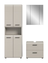 Badezimmer-Set >Ice< in Kaschmir - 135x185x30cm (BxHxT)