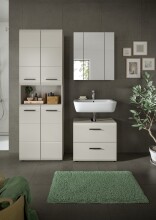 Badezimmer-Set >Ice< in Kaschmir - 135x185x30cm (BxHxT)