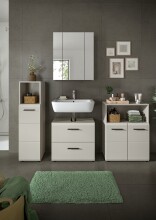 Badezimmer-Set >Ice< in Kaschmir - 180x185x30cm (BxHxT)