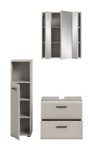 Badezimmer-Set >Ice< in Kaschmir - 105x185x30cm (BxHxT)