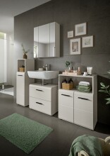 Badezimmer-Set >Ice< in Kaschmir - 135x185x30cm (BxHxT)