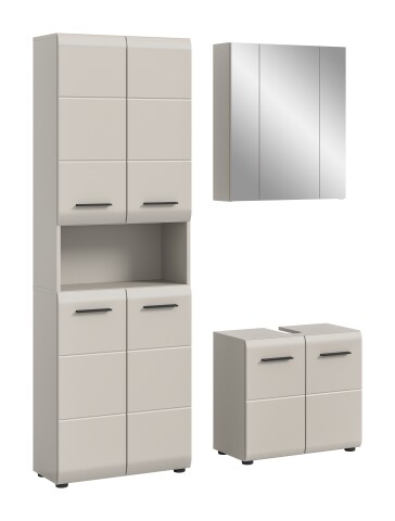 Badezimmer-Set >Ice< in Kaschmir - 135x185x30cm (BxHxT)