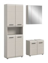 Badezimmer-Set >Ice< in Kaschmir - 135x185x30cm...