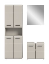 Badezimmer-Set >Ice< in Kaschmir - 135x185x30cm (BxHxT)
