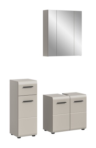 Badezimmer-Set >Ice< in Kaschmir - 105x185x30cm (BxHxT)