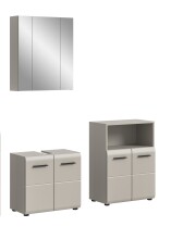 Badezimmer-Set >Ice< in Kaschmir - 135x185x30cm...