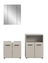 Badezimmer-Set >Ice< in Kaschmir - 135x185x30cm (BxHxT)