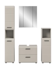 Badezimmer-Set >Ice< in Kaschmir - 150x185x30cm (BxHxT)