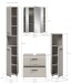 Badezimmer-Set >Ice< in Kaschmir - 150x185x30cm (BxHxT)