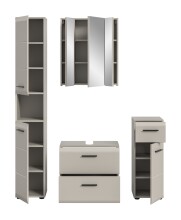 Badezimmer-Set >Ice< in Kaschmir - 150x185x30cm (BxHxT)