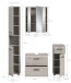 Badezimmer-Set >Ice< in Kaschmir - 150x185x30cm (BxHxT)