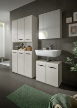 Badezimmer-Set >Ice< in Kaschmir - 165x185x30cm (BxHxT)