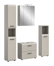 Badezimmer-Set >Ice< in Kaschmir - 150x185x30cm...