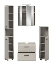 Badezimmer-Set >Ice< in Kaschmir - 150x185x30cm (BxHxT)