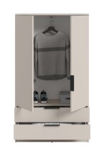 Garderobenschrank >Kopenhagen< in Kaschmir - 80x140x37cm (BxHxT)