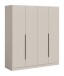 Kleiderschrank >Kopenhagen< in Kaschmir - 160x181x52cm (BxHxT)