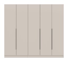 Drehtürenschrank >Kopenhagen< in Kaschmir - 200x181x52cm (BxHxT)