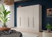 Drehtürenschrank >Kopenhagen< in Kaschmir - 200x181x52cm (BxHxT)