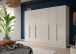 Drehtürenschrank >Kopenhagen< in Kaschmir - 240x181x52cm (BxHxT)