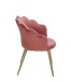 Esszimmersessel >WL6.284< in Rosa, Samt - 47,5x80x53cm (BxHxT)