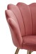 Esszimmersessel >WL6.284< in Rosa, Samt - 47,5x80x53cm (BxHxT)