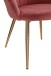 Esszimmersessel >WL6.284< in Rosa, Samt - 47,5x80x53cm (BxHxT)