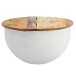 Couchtisch >WL6.334< in Mango / Weiß, Massivholz / Metall - 34x60cm (HxD)