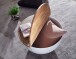 Couchtisch >WL6.334< in Mango / Weiß, Massivholz / Metall - 34x60cm (HxD)