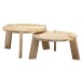 Satztisch >WL6.344< (2-teilig) in Mango, Massivholz - 32x53cm (HxD)