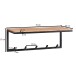 Garderobenpaneel >WL6.354< in Akazie / schwarz - 70x27x30 (BxHxT)
