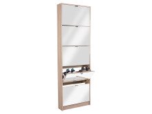 Schuhkipper >Konstanz< in Sonoma-Eiche - 58x177x17cm (BxHxT)