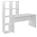 Regal-Schreibtisch >WL6.391< in Weiß, Holzwerkstoff - 170x144x59cm (BxHxT)