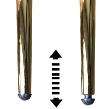 Sessel >WL6.438< in Weiß / Gold, Samt - 47,5x80x53cm (BxHxT)