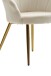 Sessel >WL6.438< in Weiß / Gold, Samt - 47,5x80x53cm (BxHxT)