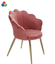 Esszimmersessel >WL6.284< in Rosa oder weiss, Samt...