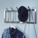 Wandgarderobe >WL6.443< in matt poliert, Metall - 65x30x10cm (BxHxT)