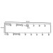 Garderobenleiste >WL6.445< in matt poliert, Metall - 80x20x4cm (BxHxT)