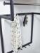 Wandgarderobe >WL6.452< in Mango / Schwarz - 60x76x26 (BxHxT)