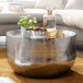 Couchtisch >WL6.453< in Silber, Aluminium - 35x60cm (HxD)
