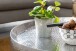 Couchtisch >WL6.453< in Silber, Aluminium - 35x60cm (HxD)